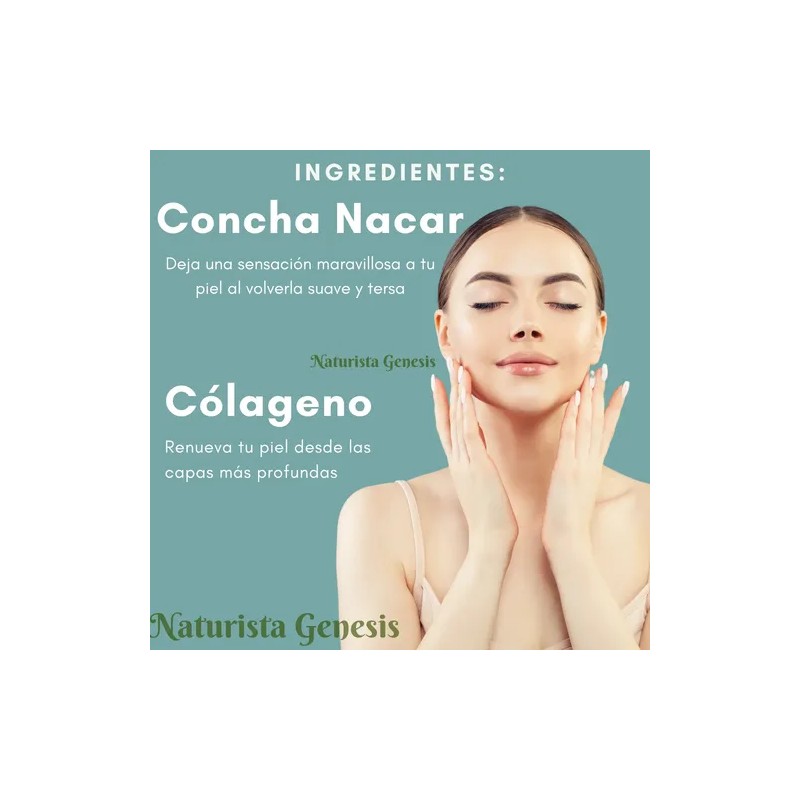 Crema Facial Colageno Con Concha Nacar Florigan 350g Pack 2