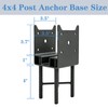 PUXILEM 2PC 4x4 Post Anchor Heavy Duty Post Base for