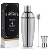 MixMate Premium Cocktail Shaker Set - 4 Piece Bar Shaker
