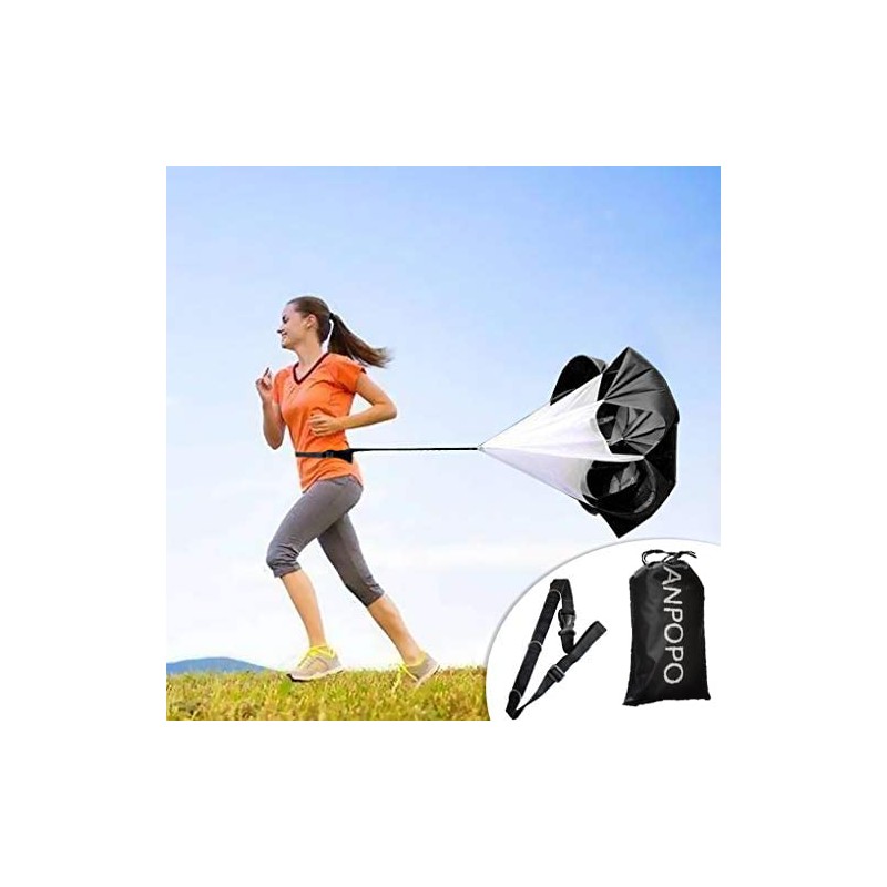 ANPOPO Bfsmile Running Speed Training 56" Parachute with Adjustable Strap,
