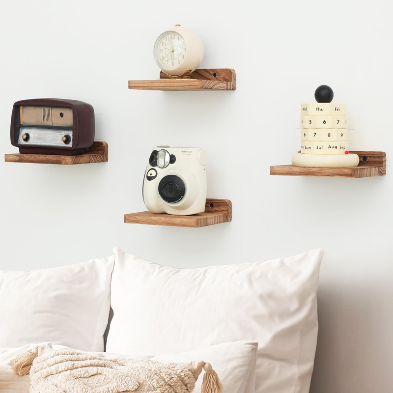 NIUBEST Small Floating Shelf, 5x6 Inch Display Ledges for Wall,Mini