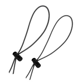Sporti Bungee Strap (2-Pack) - Replacement Bungee Cord Straps for Swim Goggles - Black