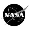 Spreadshirt NASA Classic Logo Black White Sticker, Max. 10 x