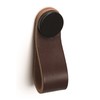 Gedotec Furniture knob made of solid metal and leather, 1