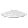 Jusmioke 9 Inch Marble Corner Shower Shelf for Bathroom, Shower