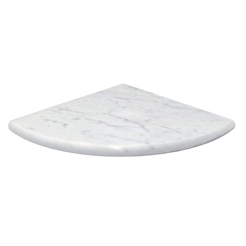 Jusmioke 9 Inch Marble Corner Shower Shelf for Bathroom, Shower