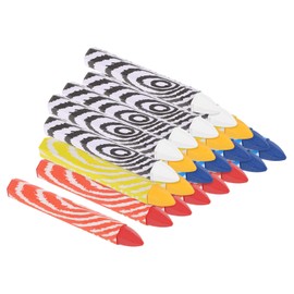 PATIKIL Lumber Marking Crayons, 24 Pack 4"x0.55" Hex Wax Tire Marker Crayons White/Red/Yellow/Blue