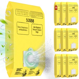 10 Pack Canister Vacuum Cleaner Bags Compatible with Kenmore Canister Type C/Q 5055, 50555, 50557, 50558 and Type C-5, C-18, 53292, 200 Series, 400 Series, 600 Series, 700 Series, 800 Series Vacuum