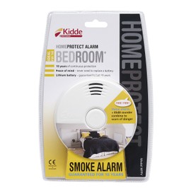 Kidde Home Protect WFPV Bedroom Smoke Alarm, White, One Size