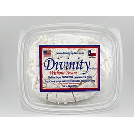 1 Pound Divinity (Without Pecans, 1-1lb box) One Large Piece of Old Fashioned Divinity, Just Like Home Made.