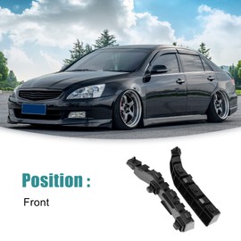 ACROPIX Bumper Brackets Retainer Front Left and Right Side Bumper Mounting Support Bracket Fit for Honda Accord - Pack of 2 Black