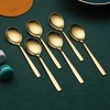 Berglander Golden Tablespoon of 6, Stainless Steel Titanium Shiny Golden