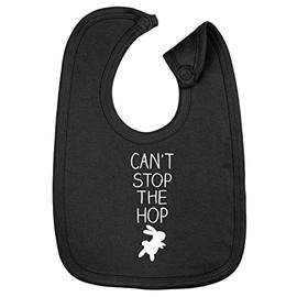 Hippowarehouse Can't Stop The Hop - Easter cotton baby nursing bib boys girls 35cmx22cm
