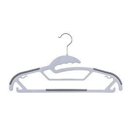 SOROS Clothes Hangers with Non-Slip Pads, Space Saving, 6 mm Thickness, Super Lightweight Organizer, Clothes Hanger for Wardrobe, Clothing Hanging (Pack of 10, DH19PLGRB)