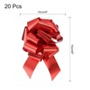 sourcing map 20pcs 4 Inch Metallic Large Big Pull Bow