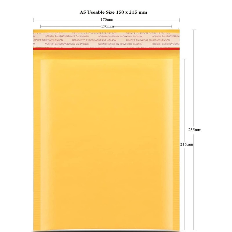NaXew Padded Envelopes A4, with Easy Tear Strip Peel +