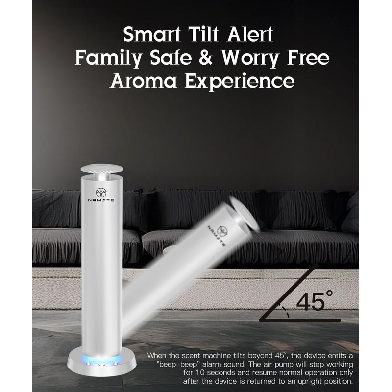 Namste Wireless Scent Machine,1800 Sq.Ft APP Control LED Light Ultra