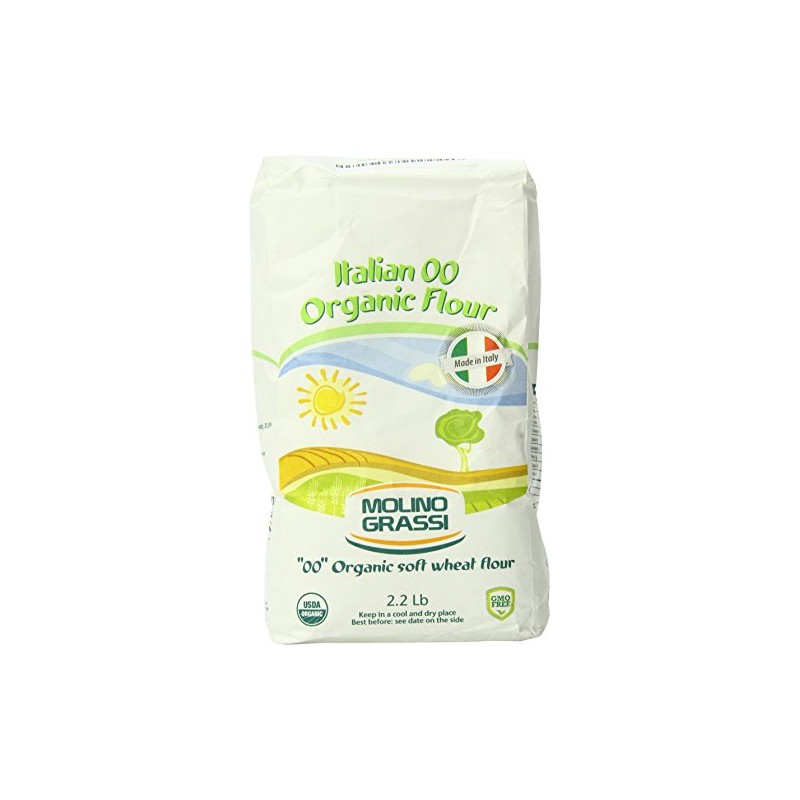 Molino Grassi Usda Organic Italian Soft Wheat Flour, 2.2 lb