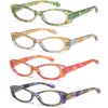 RaoOG 4 Pack Reading Glasses for Women Blue Light Blocking
