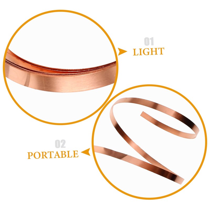 Mobestech 1roll High Purity Copper Sheet Roll Thick Copper Foil
