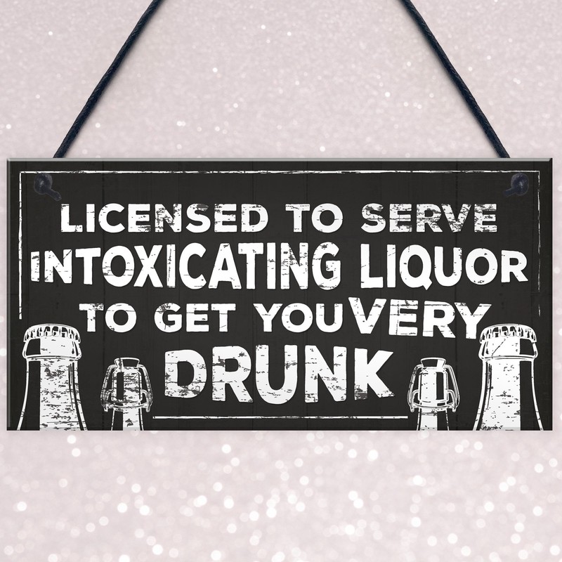 RED OCEAN Man Cave Sign Pub Home Bar Licensee Plaque