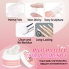 U-Shinein Solid Builder Nail Gel Set: 5-in-1 Silk White 3D