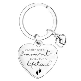 Nfyxcaz Miscarriage Gifts For Mothers Miscarriage Memorial Keychains For Women Carried For A Moment Loved For A Lifetime Miscarriage Keyring Infant Loss Keepsake