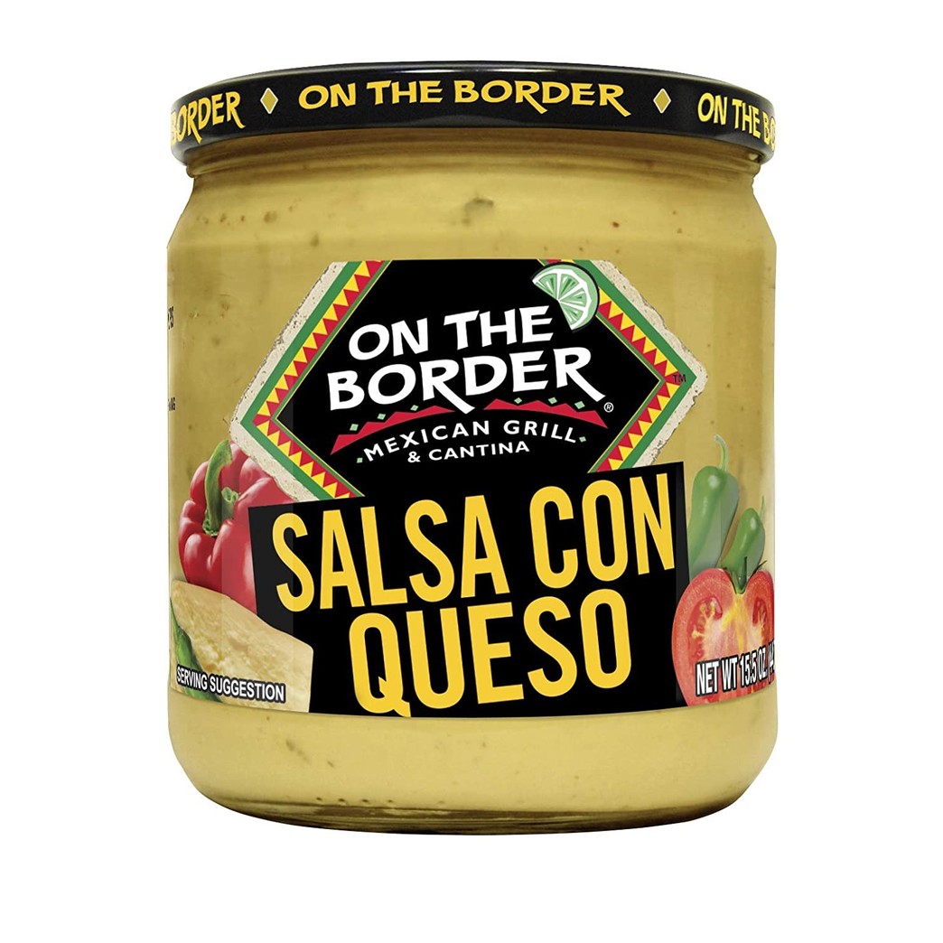 On The Border Salsa Con Queso, 15.5-Ounce Jar (Pack of 6)