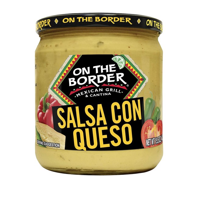 On The Border Salsa Con Queso, 15.5-Ounce Jar (Pack of 6)