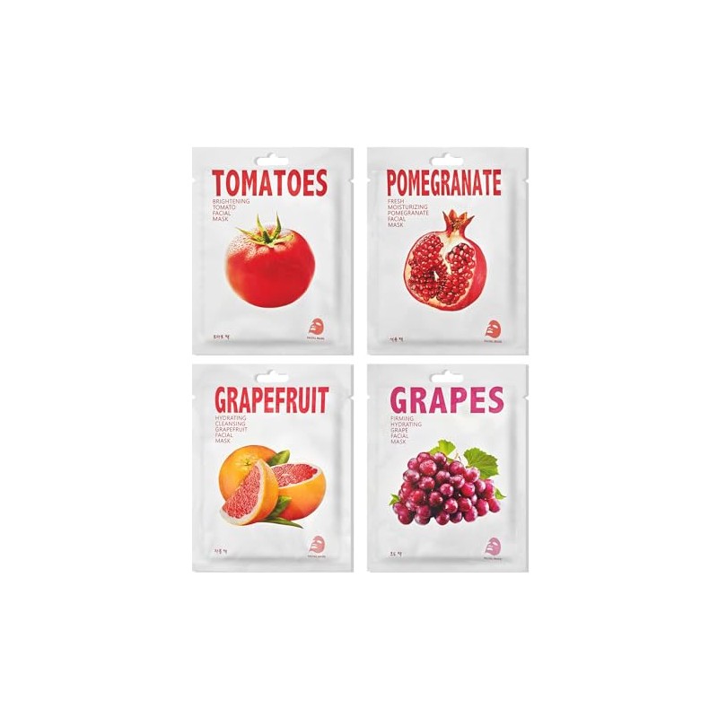 4 Piece Face Mask Women, Women's Skin Care, Hydrate, Face