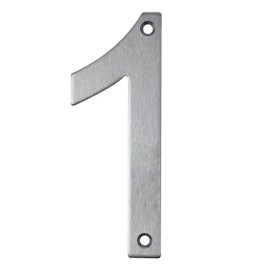 IBOO Stainless Steel Screw On House Number Floating Design House Number (Number 1)