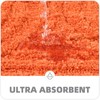 Lansatte Boho Rustic Bath Mat Orange Non-Slip 16’’W x 24’’L