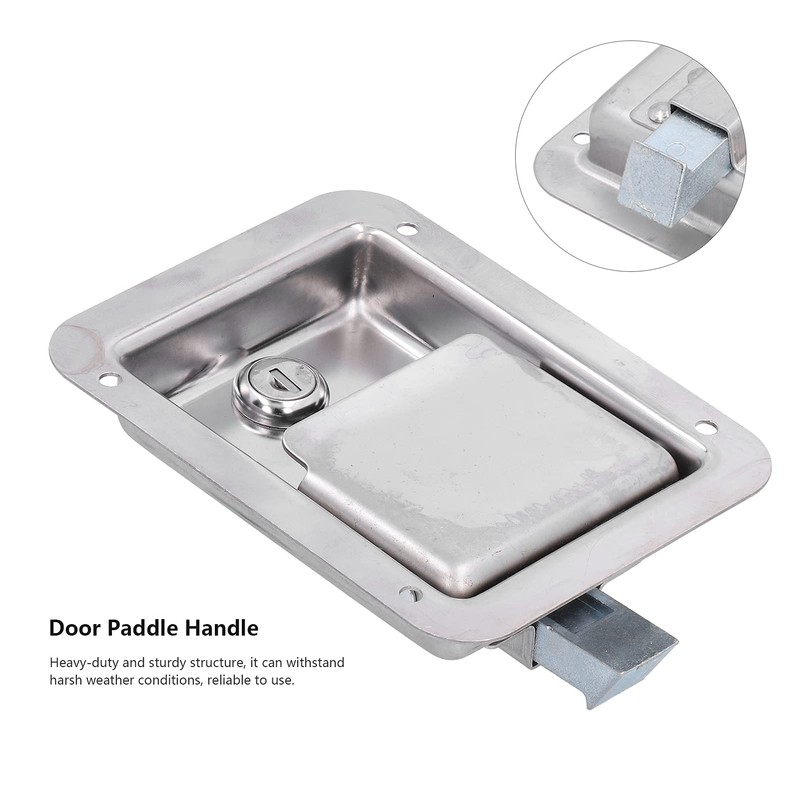 Yctze RVs Gate Latches Flush Mount Paddle Door Latch Weatherproof