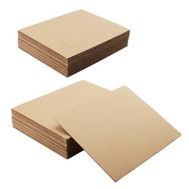 SHEUTSAN 100 Pack 11 x 14 x 1/16 Inch Brown Corrugated Cardboard Sheets, 1.5 mm Thick Flat Cardboard for Packing, DIY Crafts, Mailing