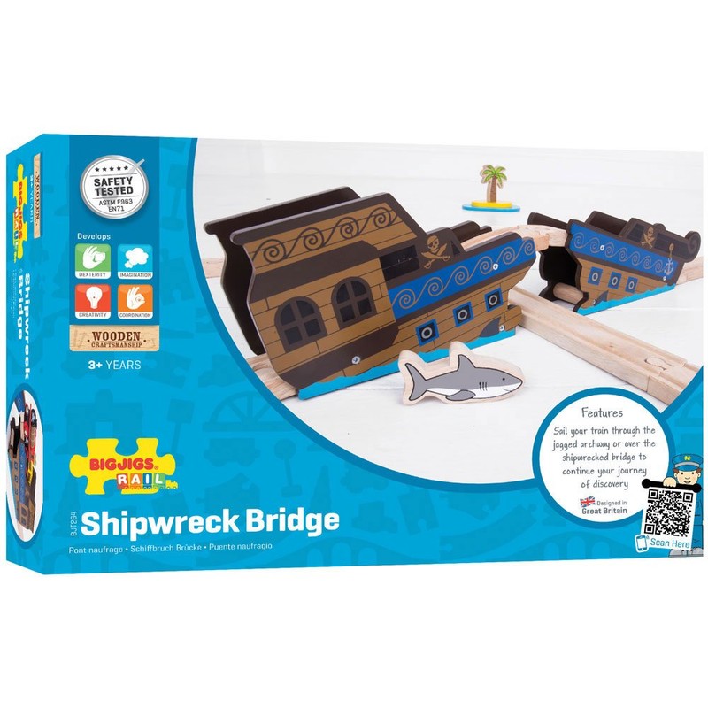 Bigjigs Rail Schiffswrack Brücke