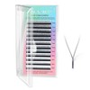 NAGARAKU Eyelash Extension 4D Cross YY Shape Volume Eyelashes Prefabricated