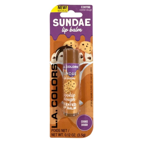 L.A. COLORS SUNDAE Lip Balm C30785 C30786 COOKIE DOUGH Nostalgic