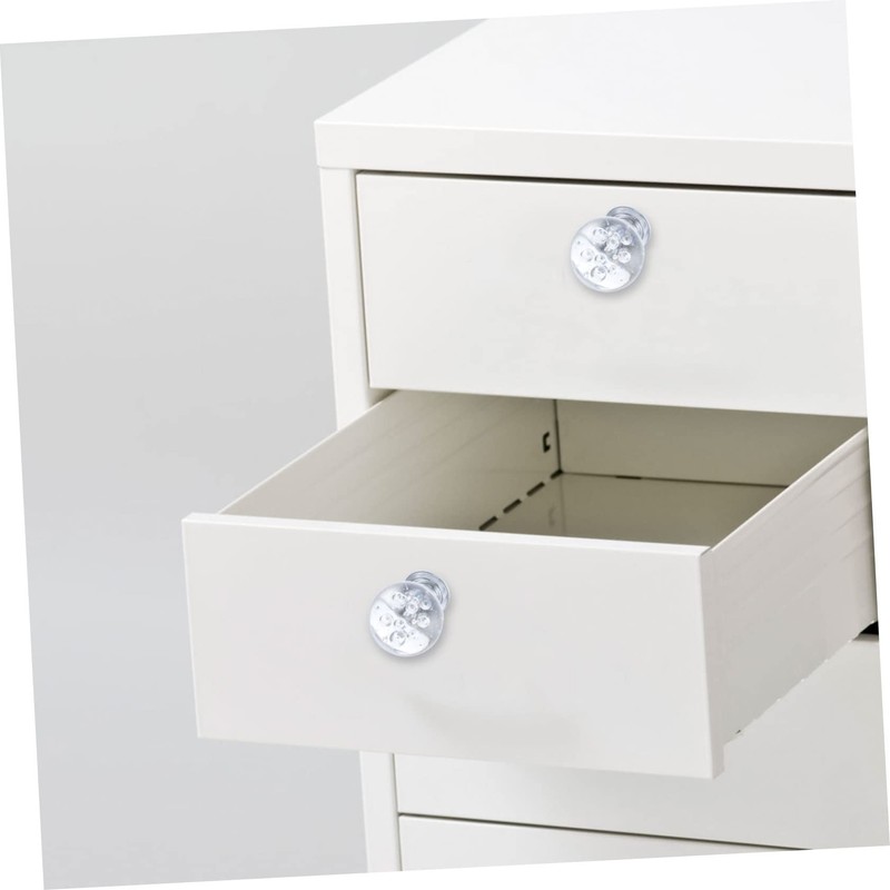 COHEALI 10pcs Crystal Drawer Handles Elegant Knobs for Cabinets and