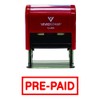 PRE-Paid Self-Inking Office Rubber Stamp (Red) - Medium