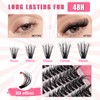 200 Pieces DIY Eyelash Extensions Set, 8-16 mm, Mixed Fluffy