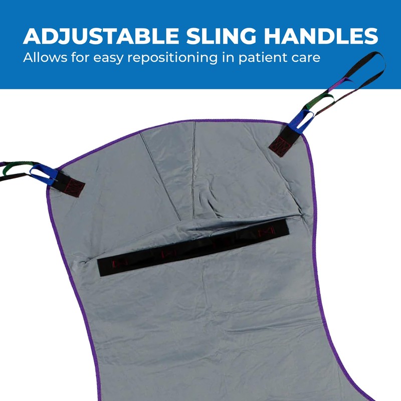 Patient Aid Full Body Solid Fabric Lift Sling - Soft
