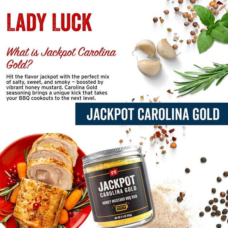 PS Seasoning Jackpot Carolina Gold - Sweet and Tangy Honey