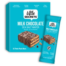 Little Secrets | Milk Chocolate Crispy Wafers | Made in Europe | Nothing Artificial & No Sugar Alcohols | Sustainable Cocoa (1.4 Ounce (Pack of 12))
