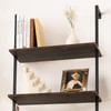 aboxoo Ladder Shelf Open Bookshelf 5-tier Wood Wall-mounted Bookcase Storage