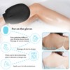 Fokroin 2-teiliges SetMassage-Peeling-Handschuhe, schwarze Körperpeeling-Handschuhe, Körperreinigender Peelinghandschuh，geeignet für Hautpflege und