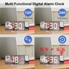 Cuteefun Projection Alarm Clock, Projection Clock with LED Screen, Projection