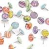 Pack of 100 Creative Decorative Tacks, Drawing Pins, Multicoloured Round