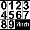 Pack of 10 Number Stencils, Reusable Plastic Number Stencils, Large