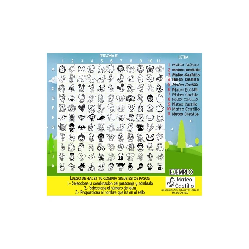 Sello Para Ropa Bebés Y Niños Incluye Frasco De Tinta