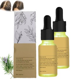 Generic 2PCS Veganic Natural Hair Growth Oil Vegan Hair Oil for Women, Rosemary Infused Hair Growth Oil Natural Hair Growth Oil for Dry & Damaged Hair Veganic Hair Oil for Healthy Hair